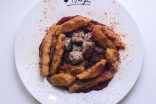 Тыквенные ньокки с тефтелями