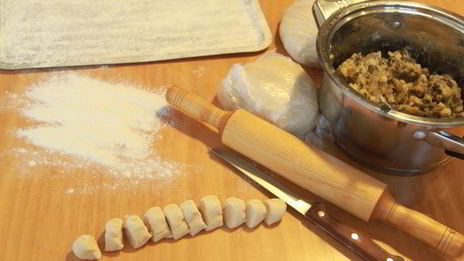 вареники с картофелем и грибами