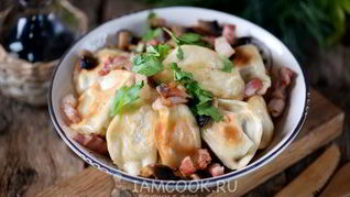 Жареные вареники с картошкой