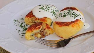 Картофельные зразы с грибами