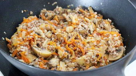 гречка с шампиньонами