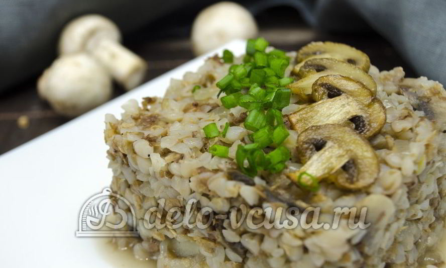 Рецепт гречневой каши с грибами