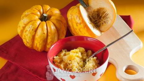 кукурузная каша с тыквой