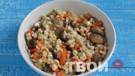 перловая каша с грибами