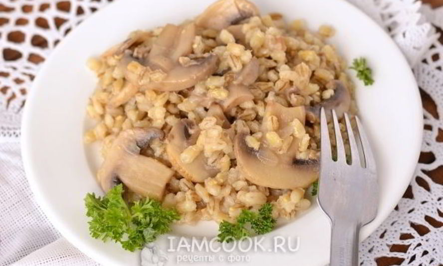 Рецепт перловки с грибами в мультиварке