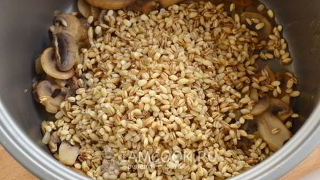 перловка с грибами в мультиварке