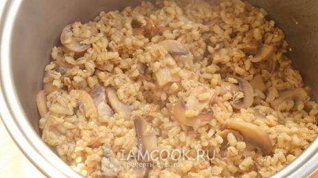 перловка с грибами в мультиварке
