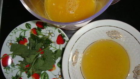 апельсиновый напиток с мелиссой