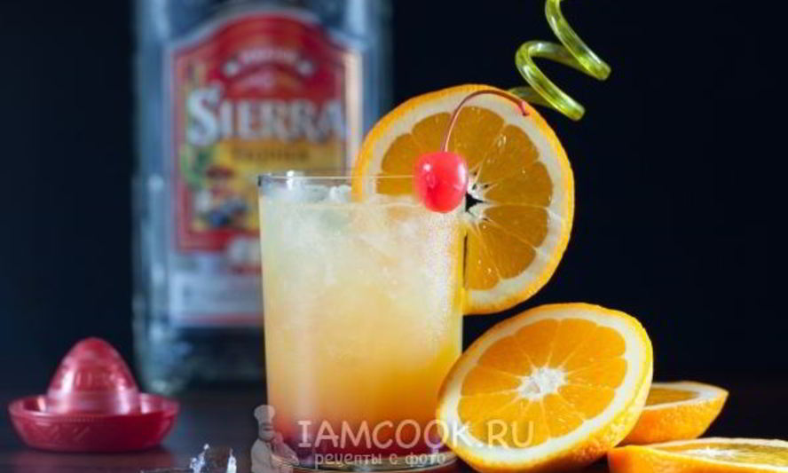 Рецепт коктейля текила санрайз