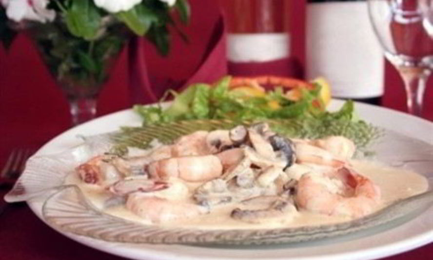 Рецепт креветок с текилой в сливках