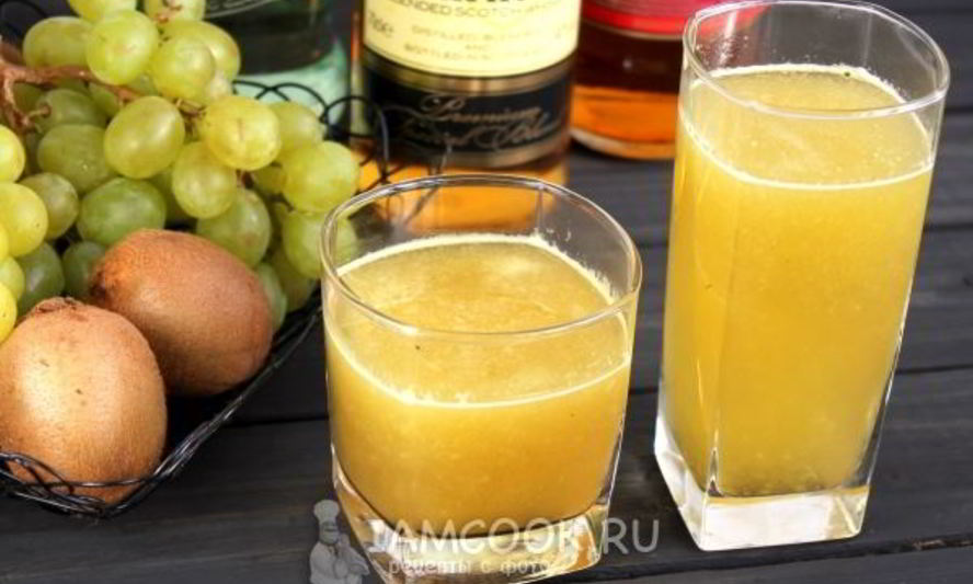 Рецепт коктейля из киви и винограда
