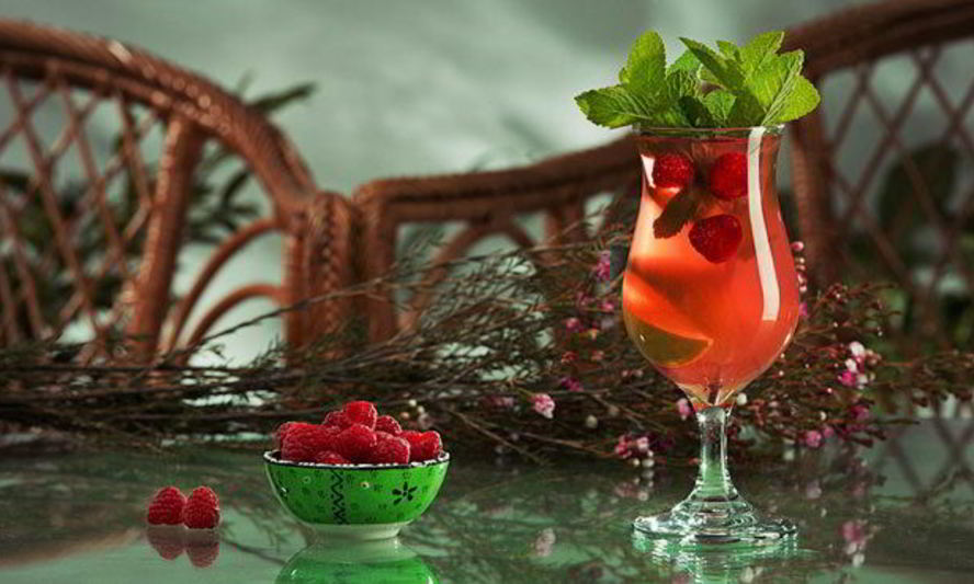 Рецепт малинового лимонада