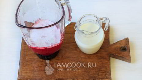 малиновый коктейль