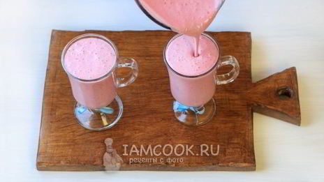 малиновый коктейль