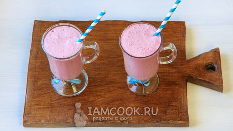 малиновый коктейль