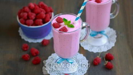 малиновый коктейль