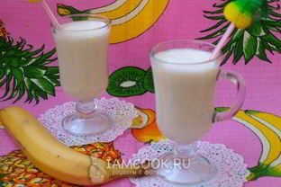 Молочно-банановый коктейль
