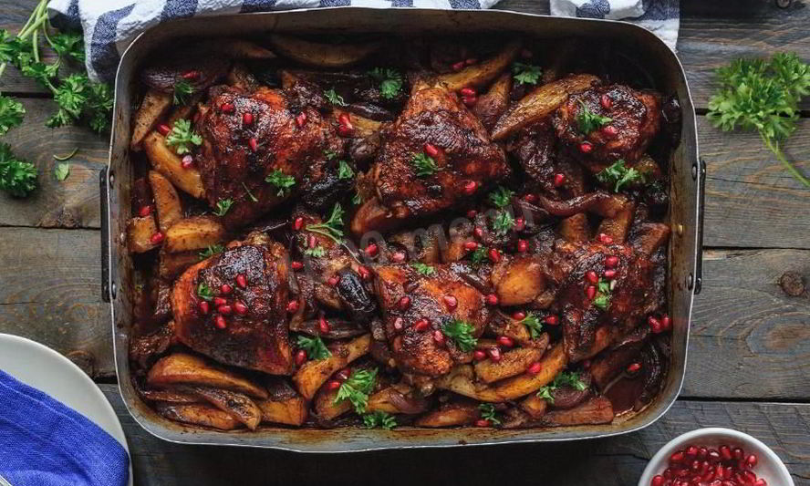 Рецепт мяса в гранатовом сиропе