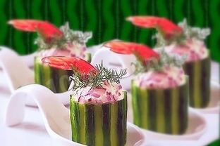 Огуречный коктейль с креветками