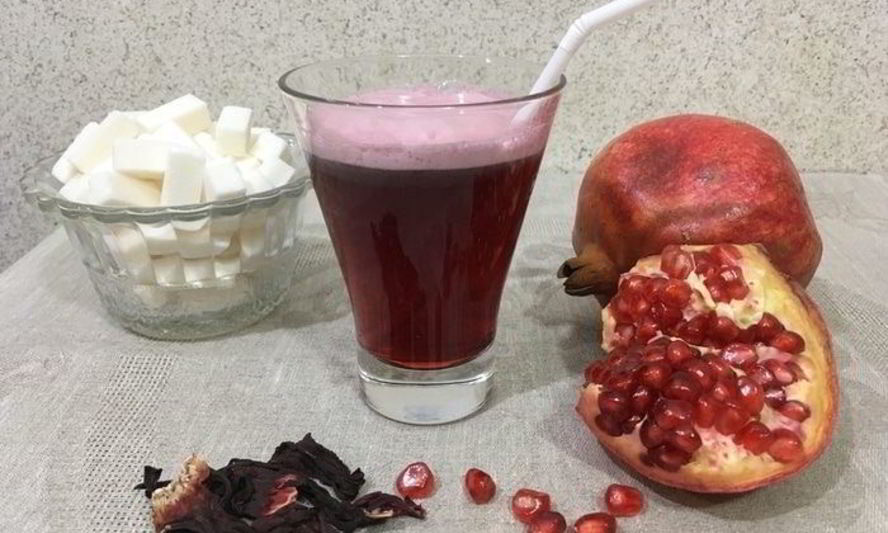 Рецепт рубинового напитка здоровье с гранатовым соком