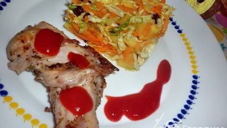 соус сангрияк мясу из клюквы и клубники