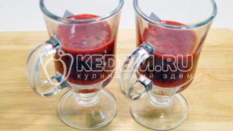 брусничный смузи со сливками