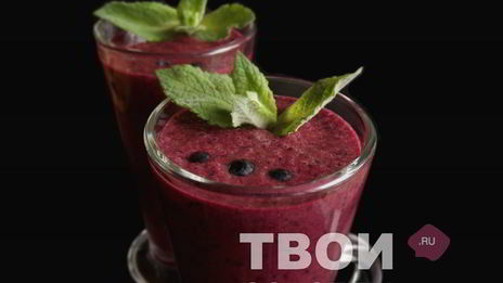 чернично-банановый смузи