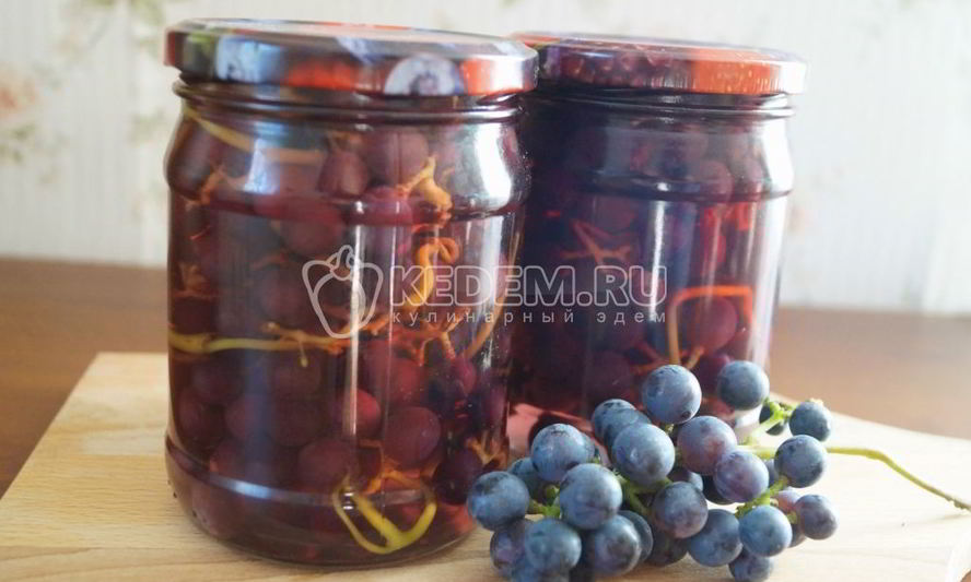 Рецепт винограда в сиропе на зиму