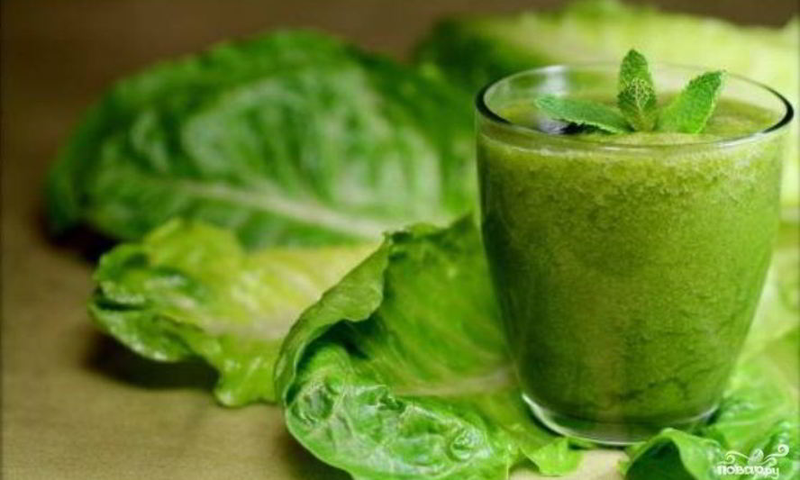 Рецепт зеленого коктейля с манго