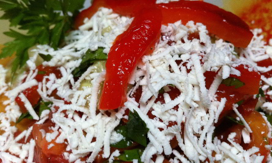 Рецепт овощного салата с фетой
