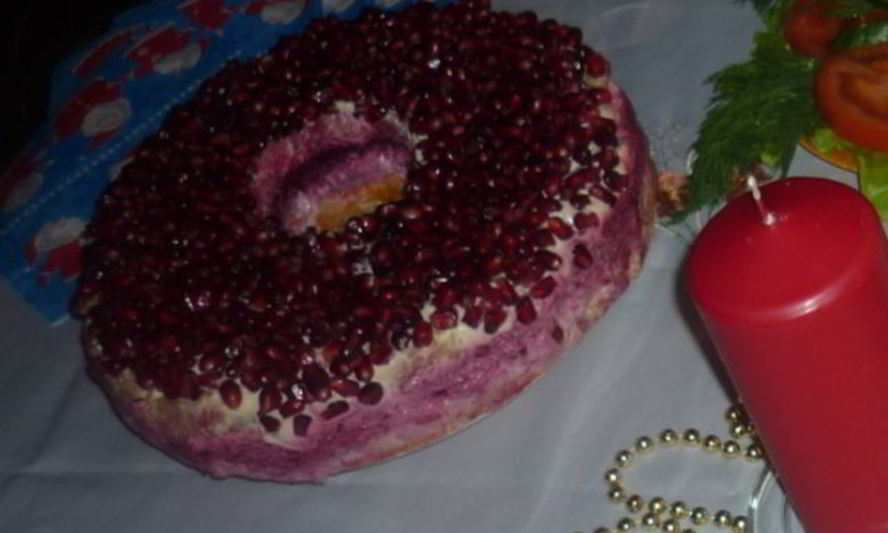 Рецепт салата гранатового браслет