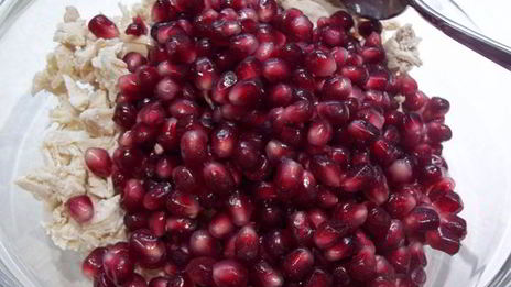 салат из граната и грецких орехов