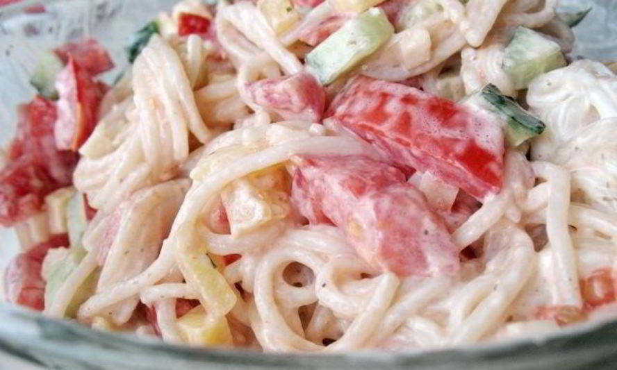 Рецепт салата из макарон