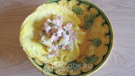 салат из отварной рыбы