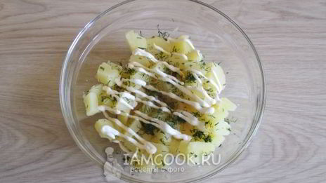 салат из отварной рыбы