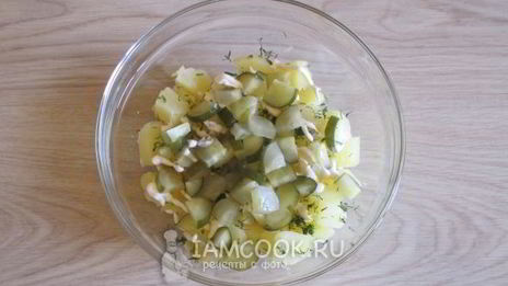 салат из отварной рыбы