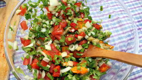 салат из печеных овощей