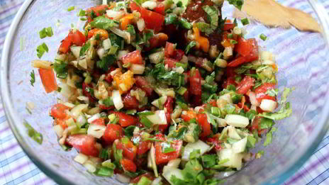 салат из печеных овощей