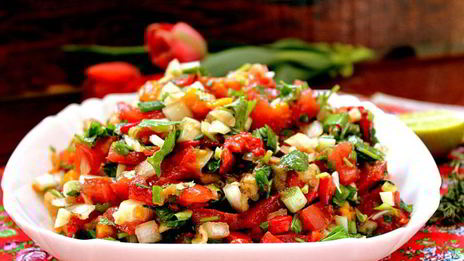 салат из печеных овощей