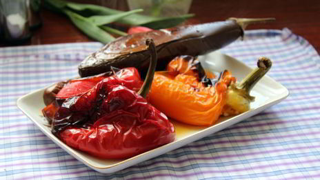 салат из печеных овощей