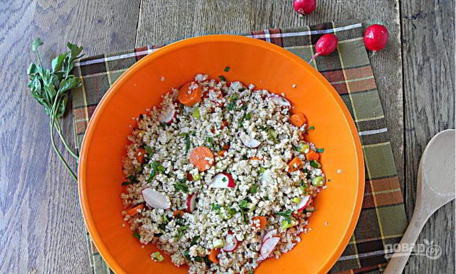 Рецепт салата из пшенной каши