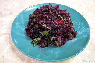 Салат из тертой свеклы