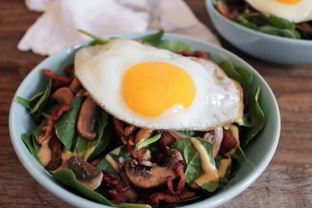 Салат из жареных грибов