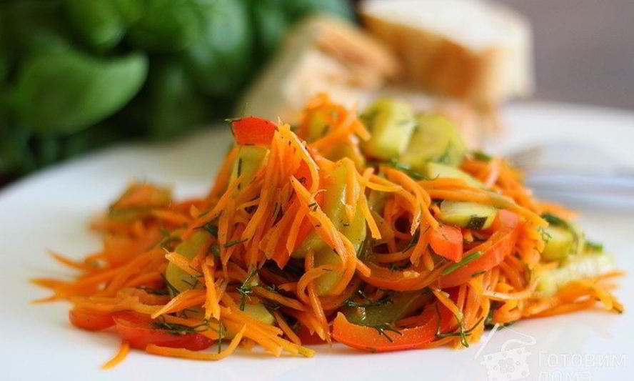 Рецепт салата кабачкового