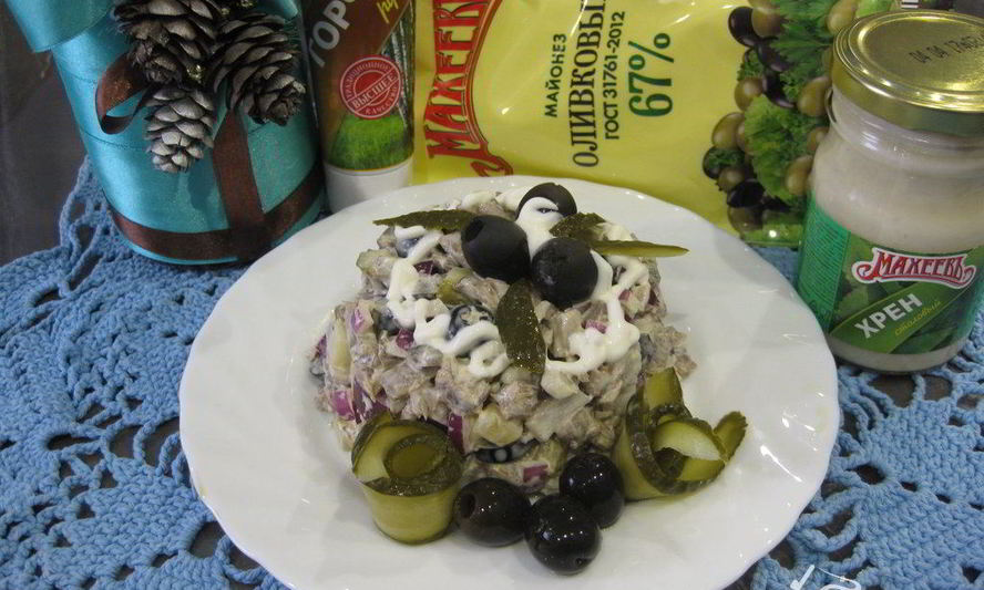 Рецепт салата мясного брутального