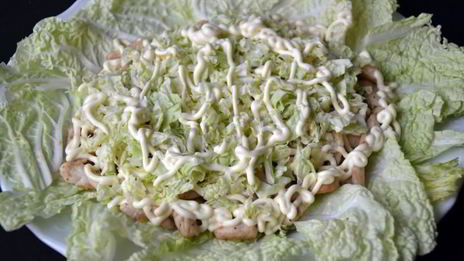 салат невеста с курицей