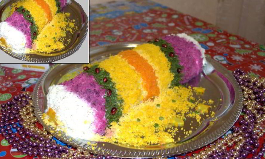 Рецепт салата новогодняя хлопушка