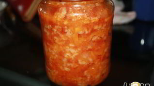 Салат овощной с рисом на зиму