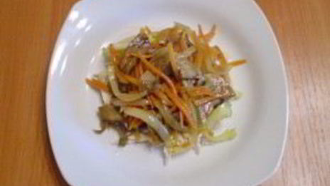 салат петровский с грибами