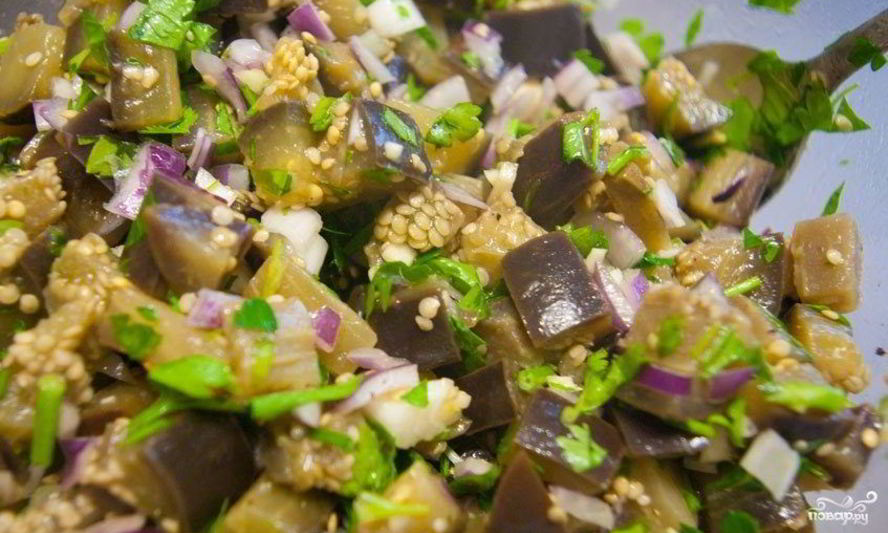 Рецепт салата с чесноком